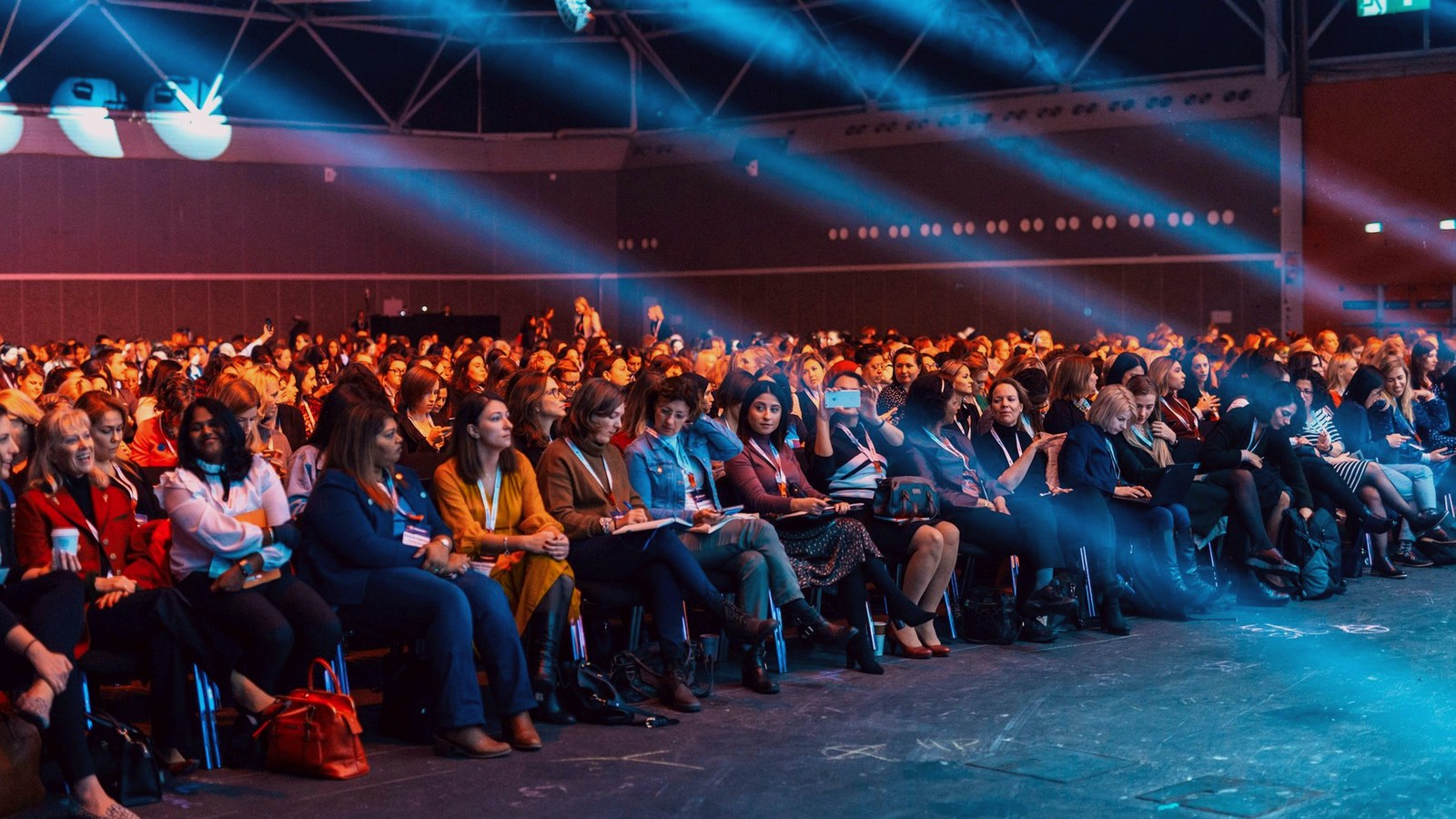 Professional congress audience and event program venue